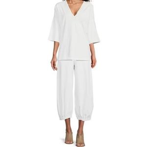 Bryn Walker Campa Cotton Jersey Balloon Cropped Pants - Sz L/XL